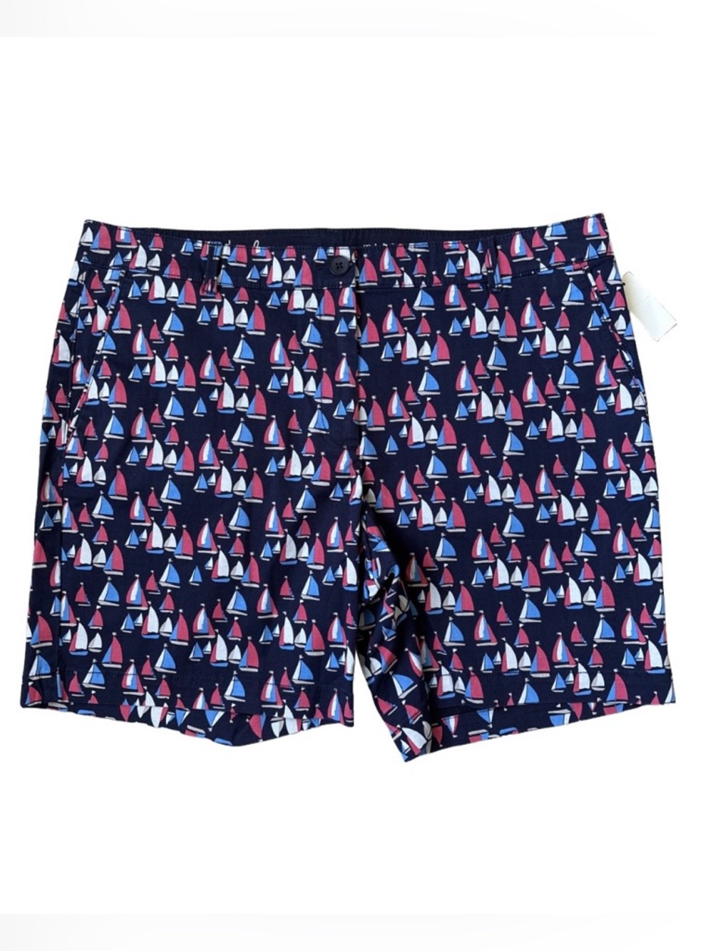 NWT Talbots 7” Inseam Sailboat Print Weekend Shorts Size 12